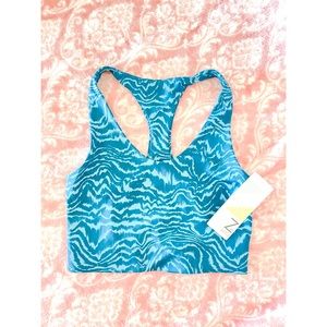 Z BY ZELLA NWT Longline Moisture Wicking Racerback Sports Bra Size XS